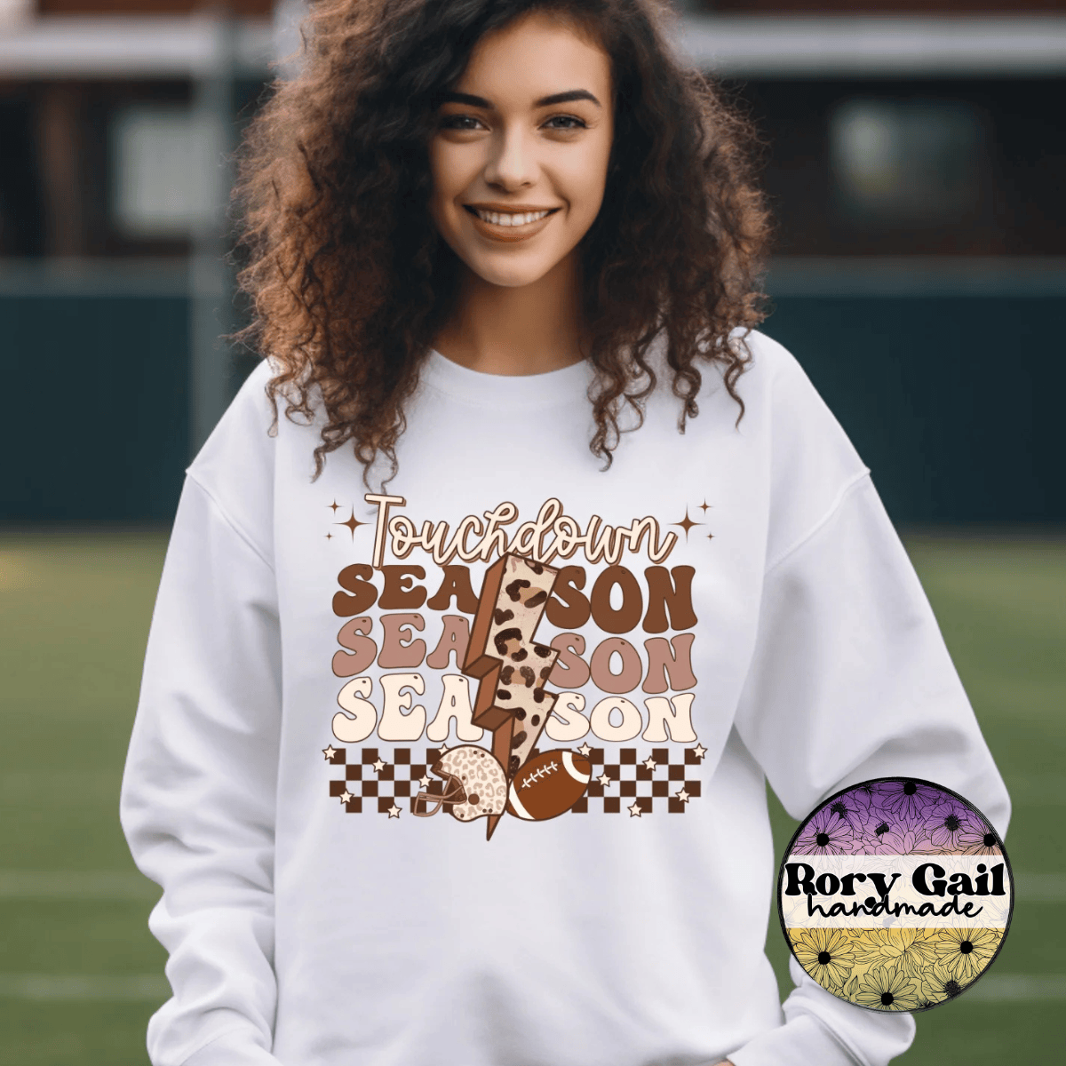 Neon Flamingo T-Shirt Touchdown Season Leopard Bolt