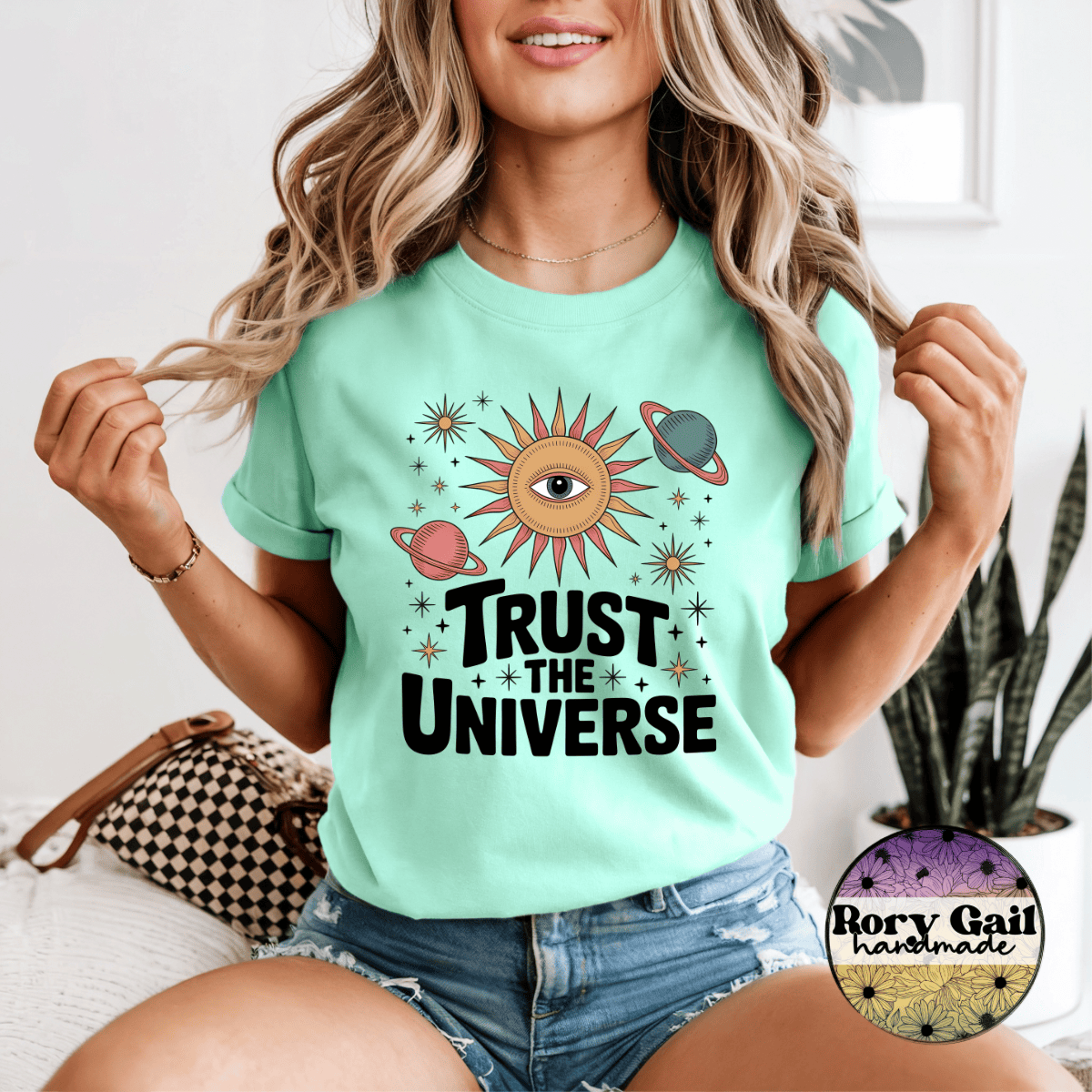 Rory Gail Handmade T-Shirt Trust The Universe