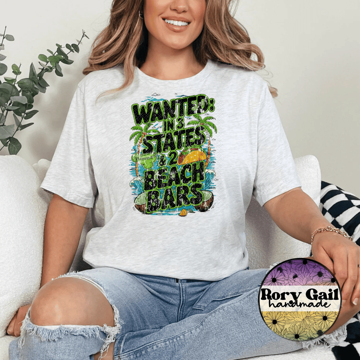 Neon Flamingo T-Shirt Wanted In 3 States and 2 Beach Bars Tee