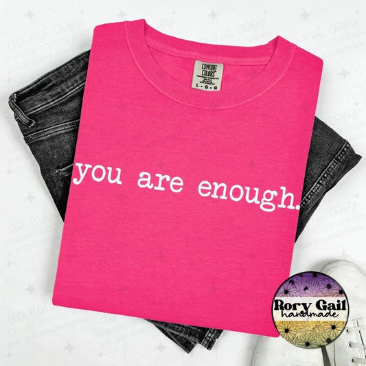 OCo T-Shirt You Are Enough Minimalist Adult Tee