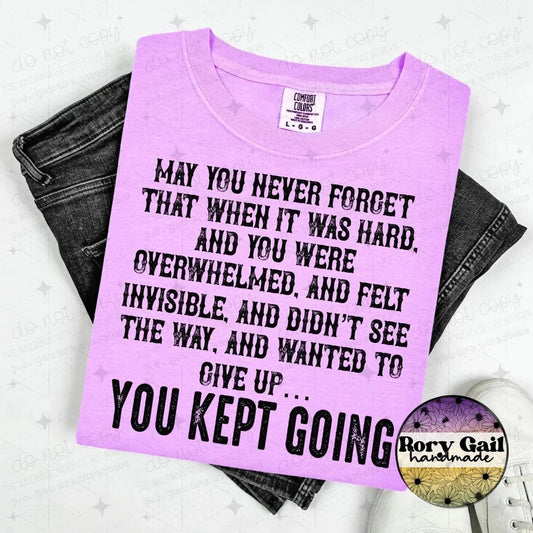 OCo T-Shirt You Kept Going Adult Tee
