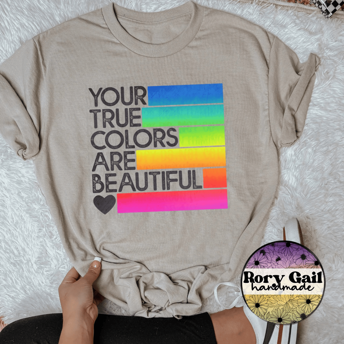 Neon Flamingo T-Shirt Your True Colors Are Beautiful Tee
