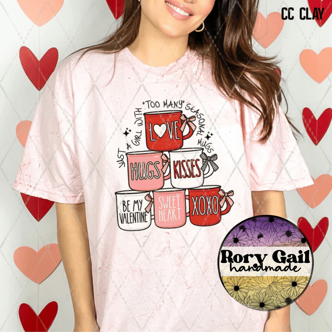 CSDS Too Many Seasonal Mugs Adult Graphic Tee