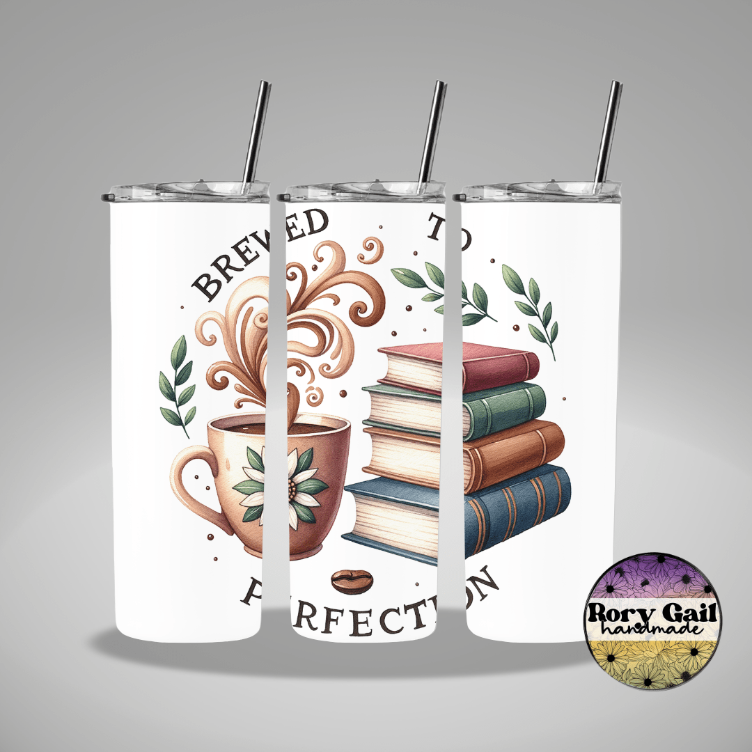 Rory Gail Handmade Tumblers Brewed To Perfection 20oz Tumbler