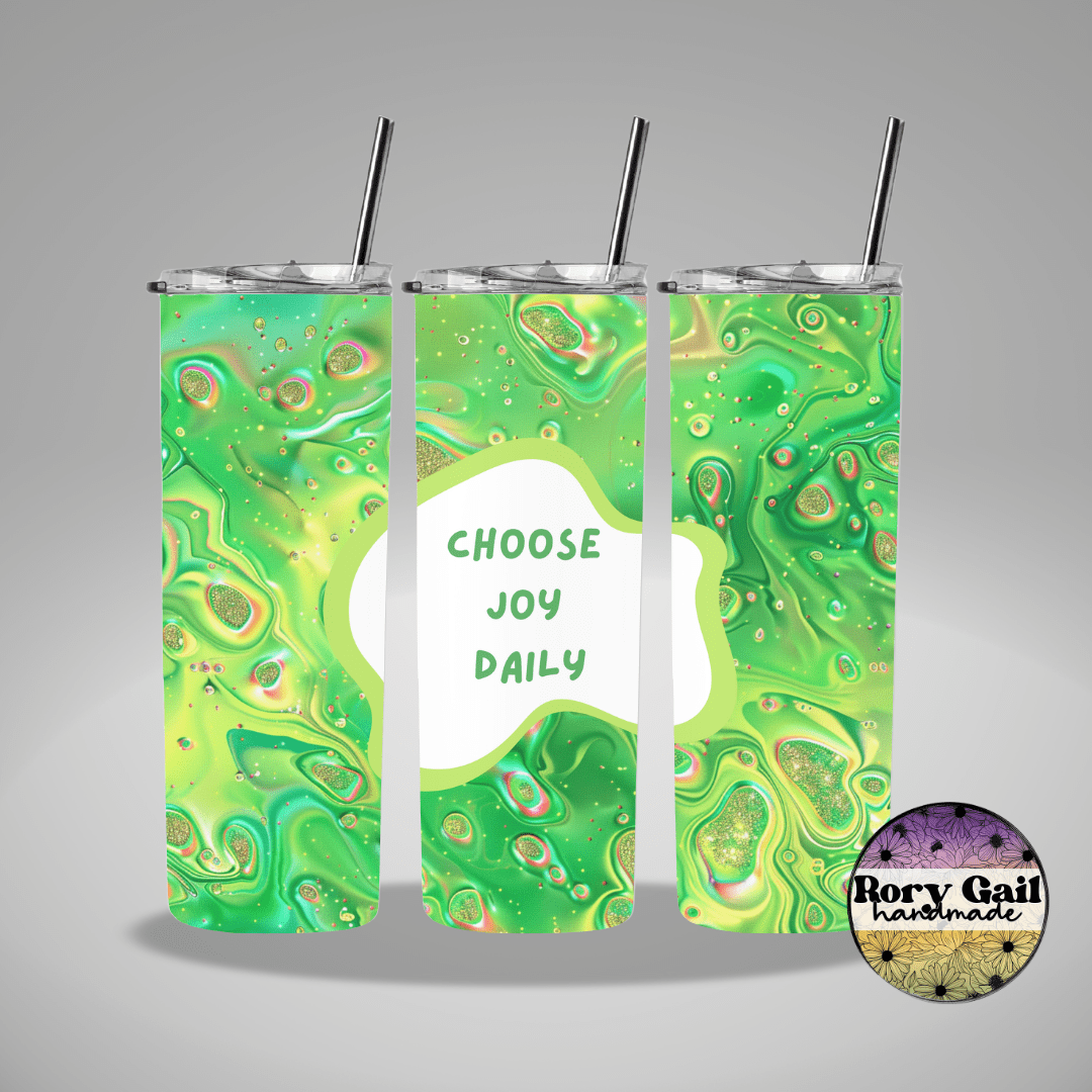 Rory Gail Handmade Tumblers Choose Joy Daily 20oz Tumbler