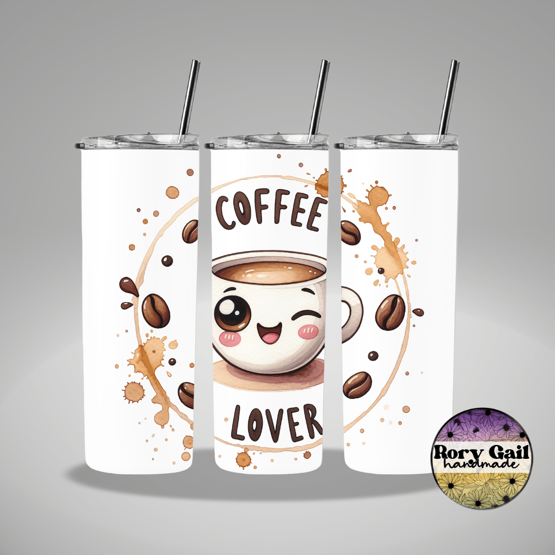 Rory Gail Handmade Tumblers Coffee Lover 20oz Tumbler