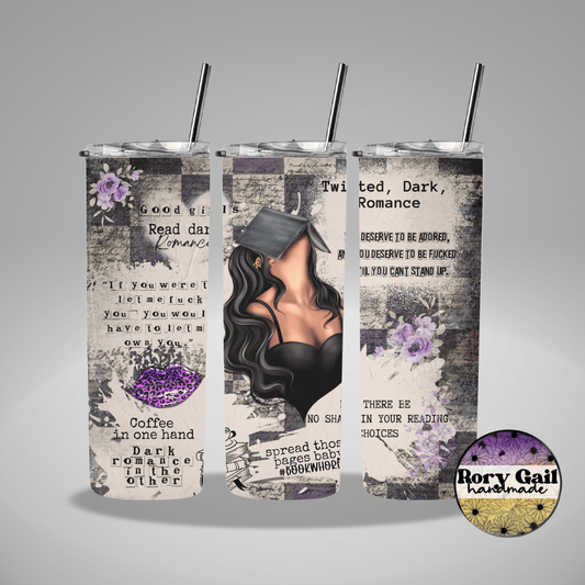 Rory Gail Handmade Tumblers Dark Romance Lovers 20oz Tumbler