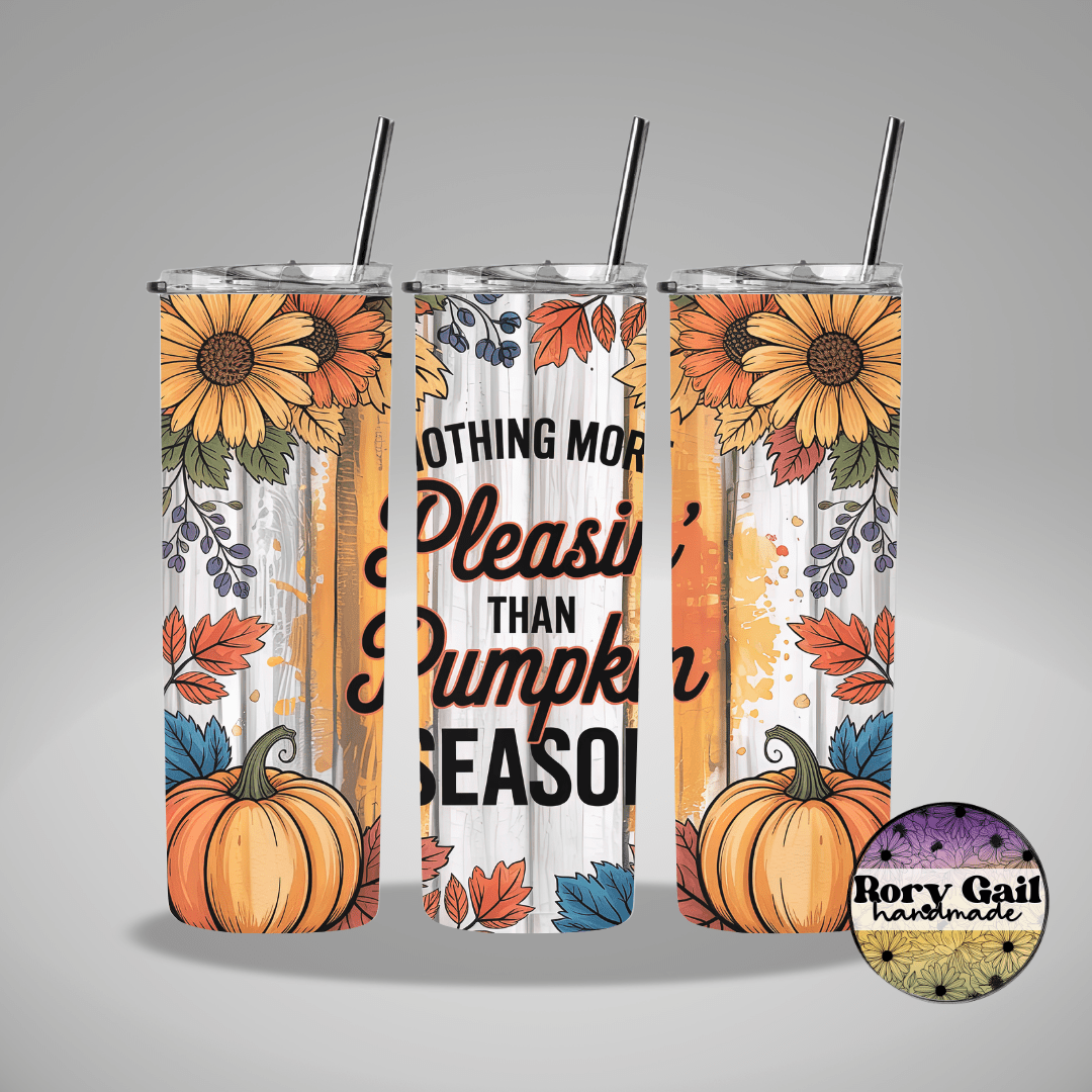 Rory Gail Handmade Tumblers Pumpkin Season 20oz Tumbler