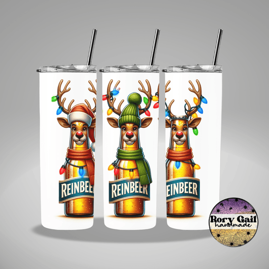 Rory Gail Handmade Tumblers Reinbeer 20oz Tumbler