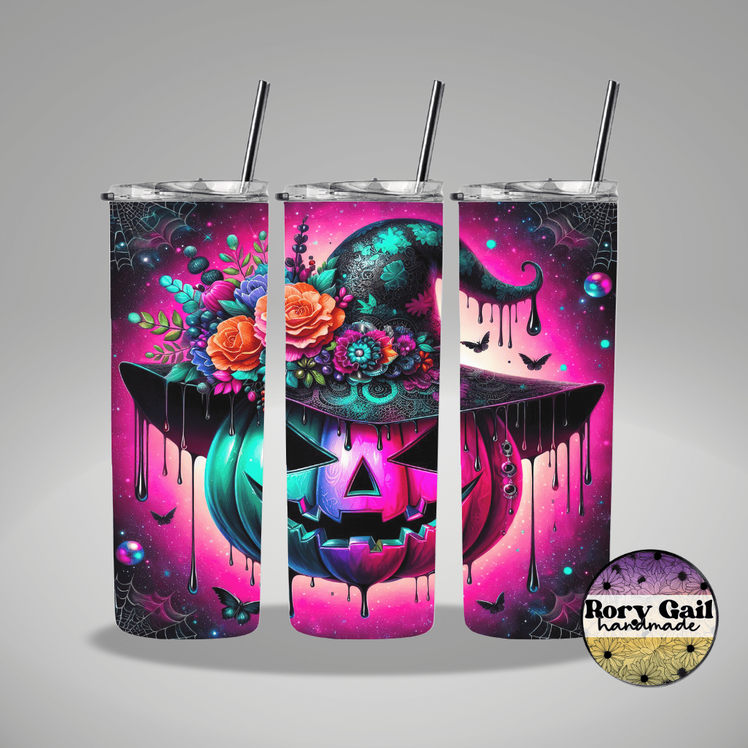 Rory Gail Handmade Tumblers Witchy Pumpkin 20oz Tumbler