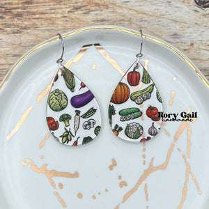 Rory Gail Handmade Veggies Acrylic Earrings