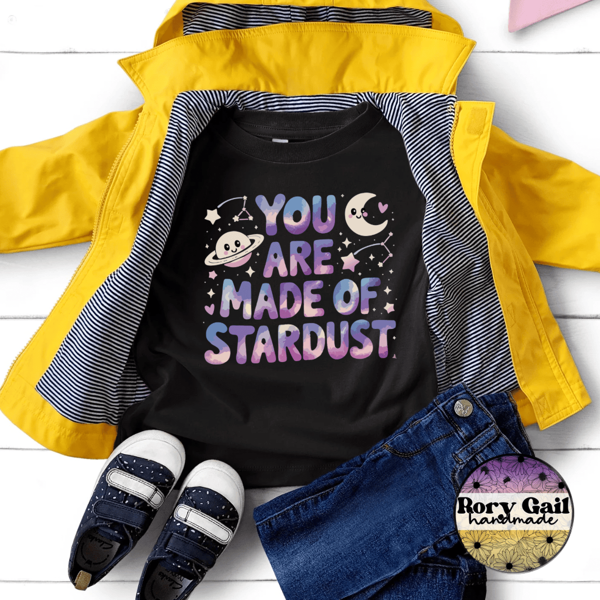 Rory Gail Handmade You Are Made Of Stardust Kids Tee