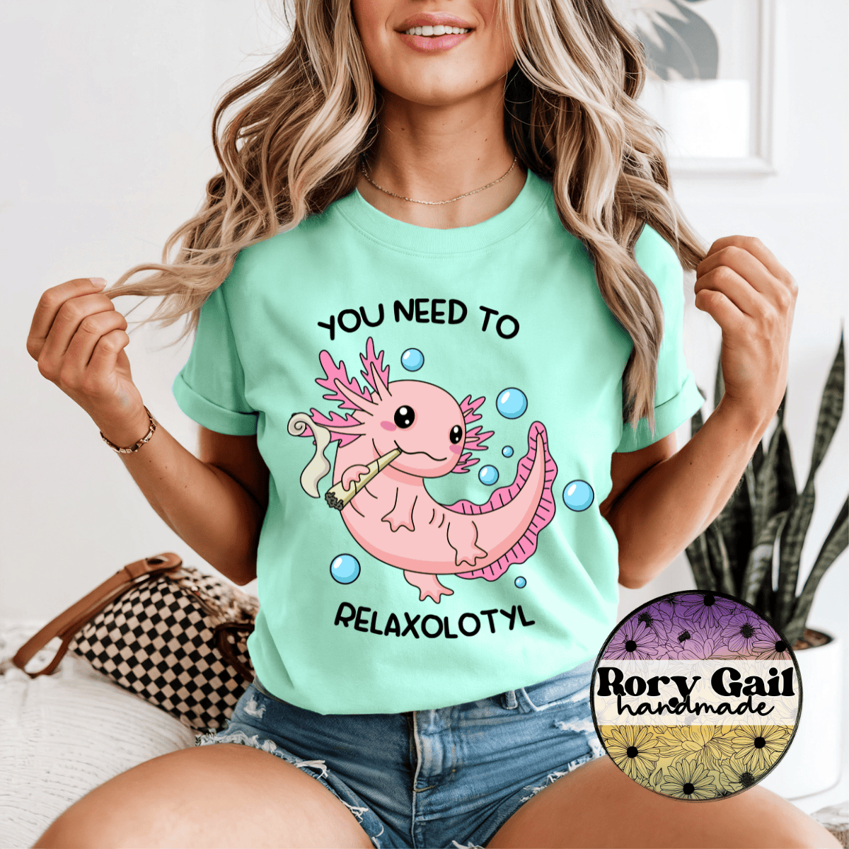 Rory Gail Handmade You Need To Relaxolotyl Tee