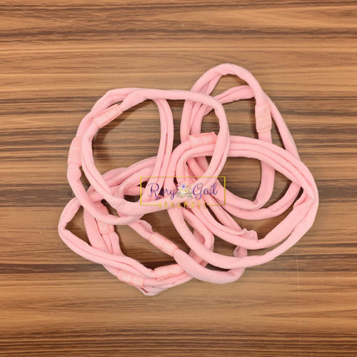 Rory Gail Handmade Baby Pink Interchangeable Nylon Headbands