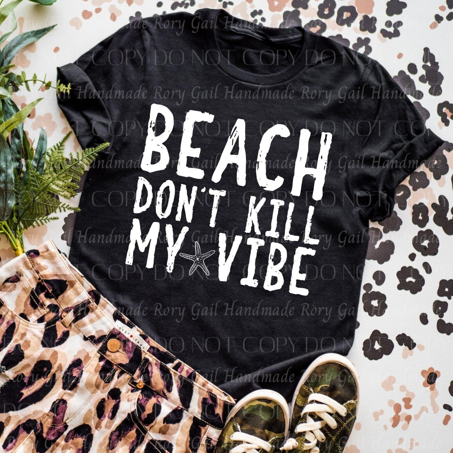 Rory Gail Handmade Beach Don't Kill My Vibe Adult Tee
