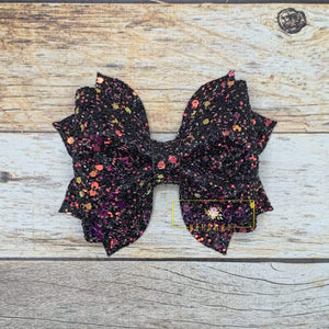 Rory Gail Handmade Bows 3.5 inch Fire Fall Glitter