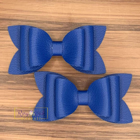 Rory Gail Handmade Bows Blue Double Diva 3 inch Piggies
