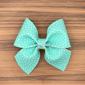 Rory Gail Handmade Bows Blue Polka Dots Sailor 3 inch Bow