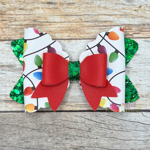 Rory Gail Handmade Bows Christmas Lights 3.5 inch Magnolia Bow