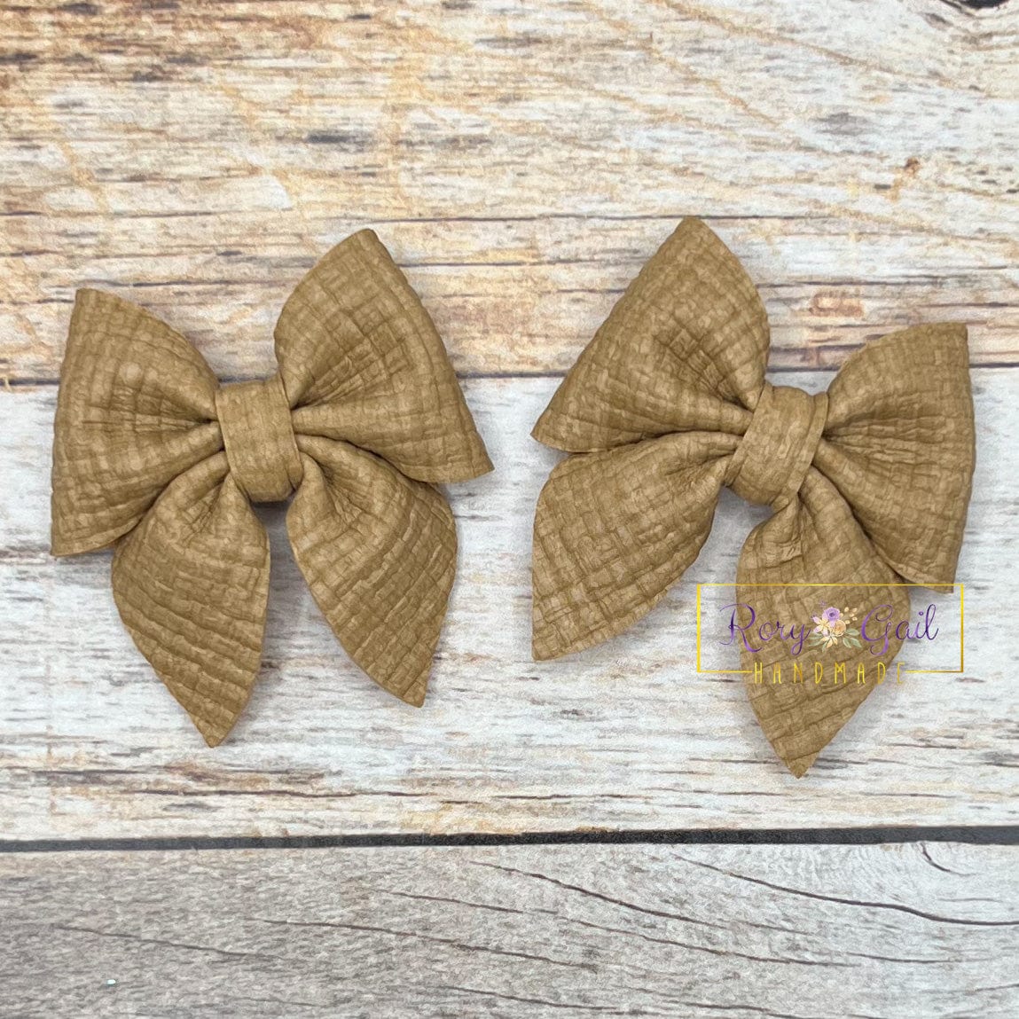 Rory Gail Handmade Bows Fawn 2 inch Sailor Piggies