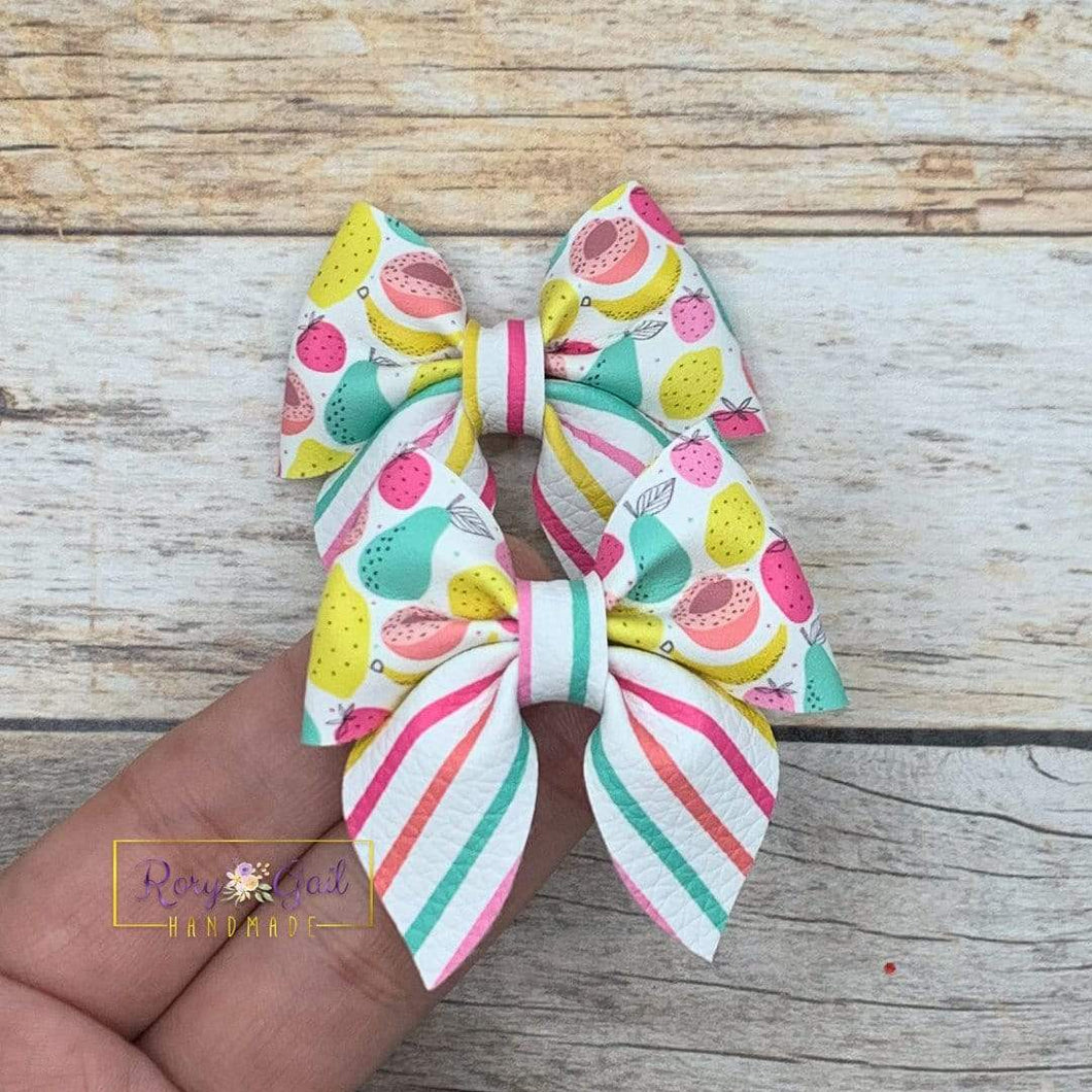 Rory Gail Handmade Bows Fruit Medley 2 inch Sailor Piggies