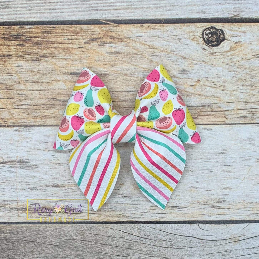 Rory Gail Handmade Bows Fruit Medley 3 inch Sailor Bow