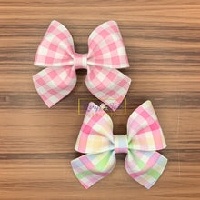 Load image into Gallery viewer, Rory Gail Handmade Bows Gingham Sailor 3 inch Bow
