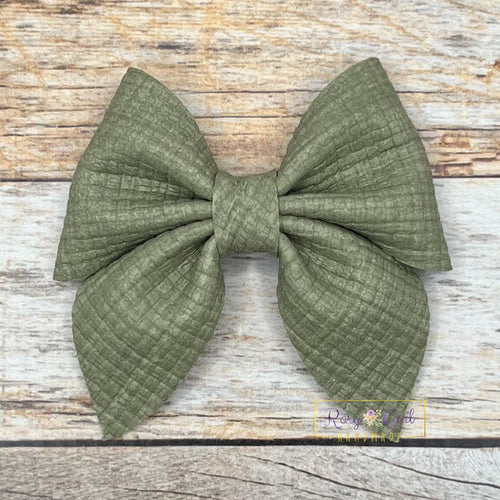 Rory Gail Handmade Bows Green Gables 3 inch Sailor Bow