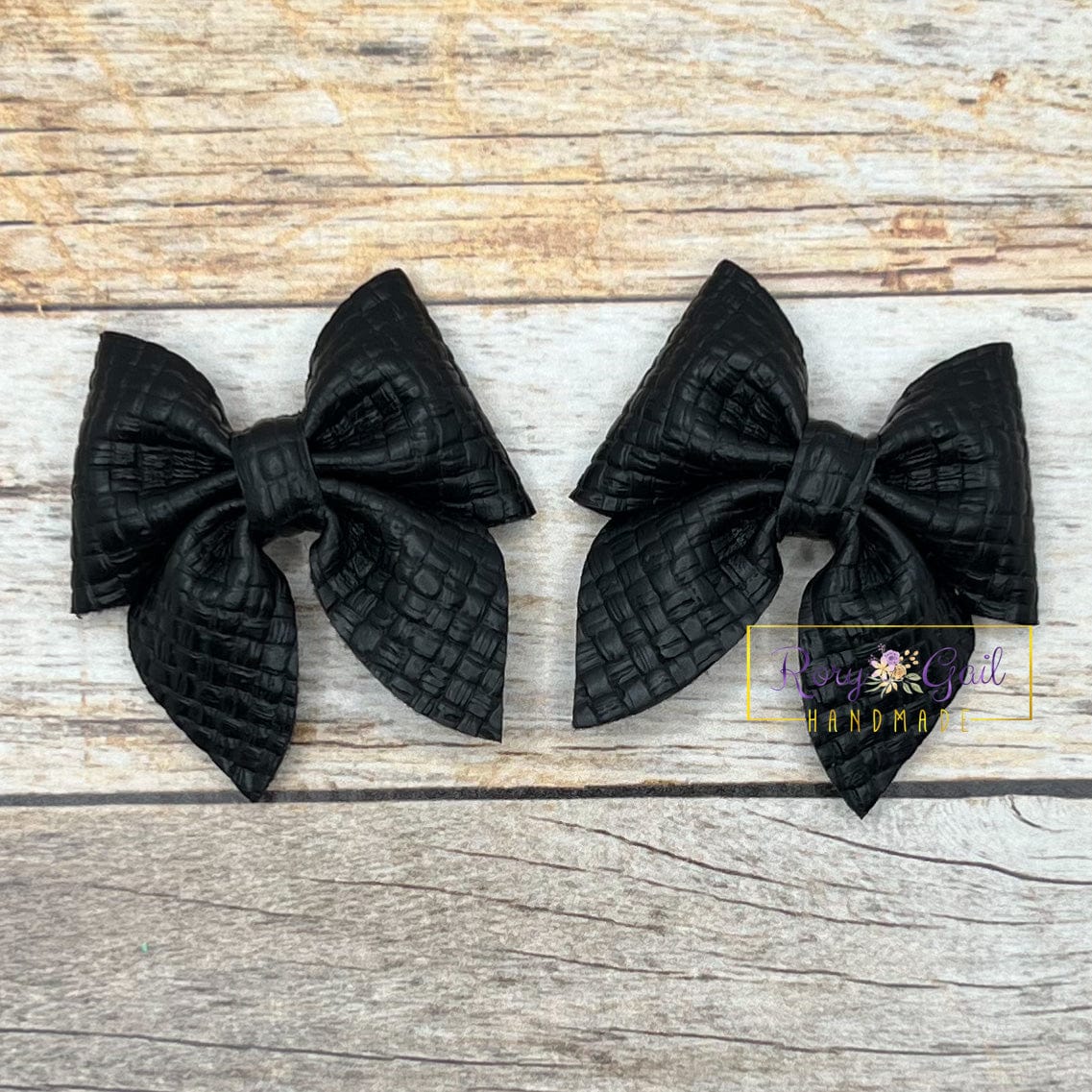 Rory Gail Handmade Bows Midnight 2 inch Sailor Piggies