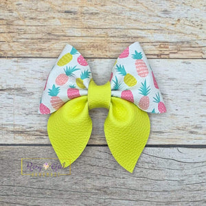 Rory Gail Handmade Bows Pineapple 3 inch Sailor Bow