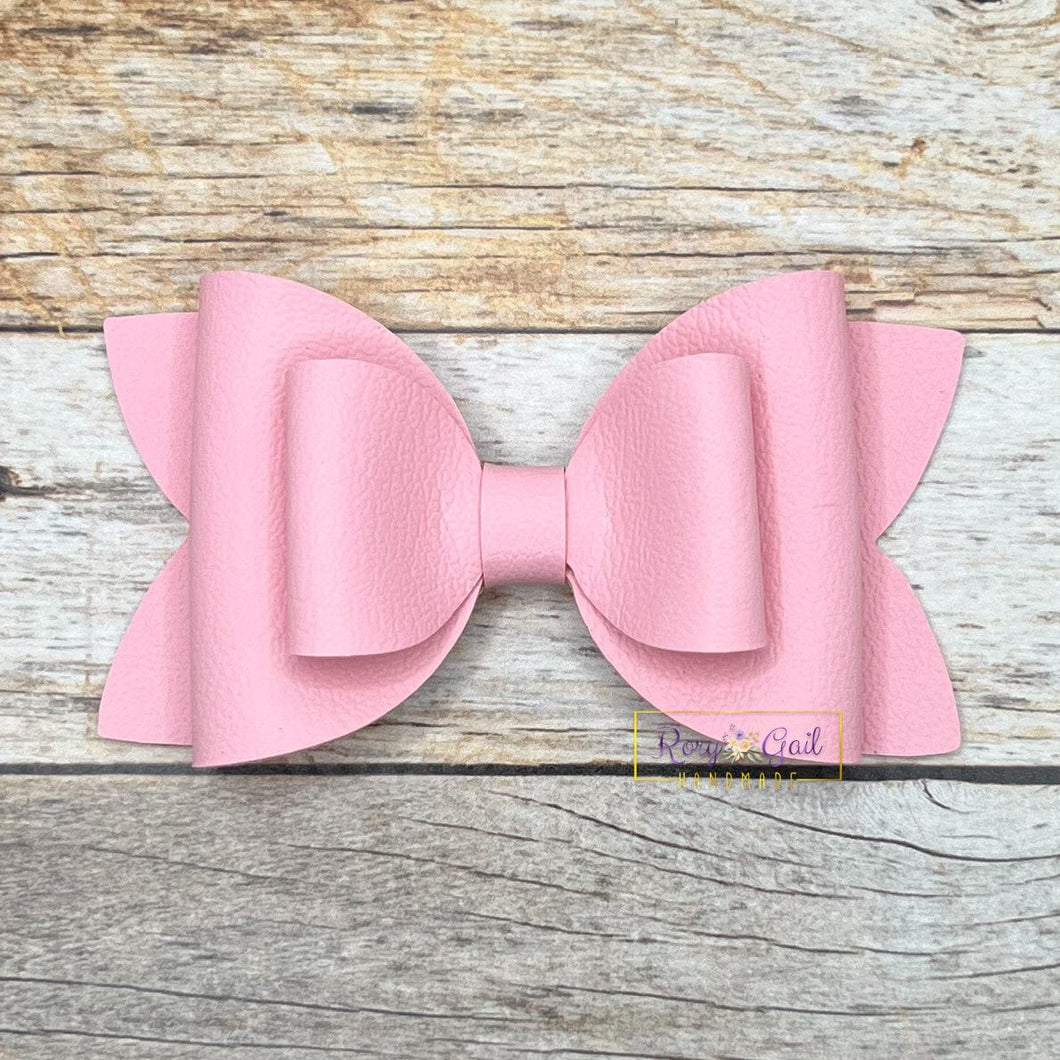 Rory Gail Handmade Bows Pink 4” Double Diva Bow