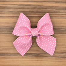 Load image into Gallery viewer, Rory Gail Handmade Bows Pink Polka Dots Sailor 3 inch Bow
