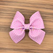 Load image into Gallery viewer, Rory Gail Handmade Bows Purple Polka Dots Sailor 3 inch Bow
