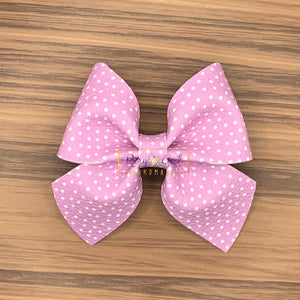 Rory Gail Handmade Bows Purple Polka Dots Sailor 3 inch Bow