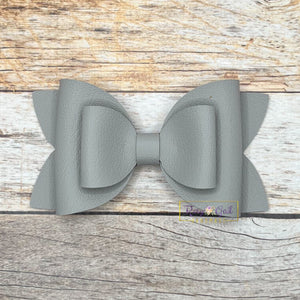 Rory Gail Handmade Bows Rain Cloud 4” Double Diva Bow