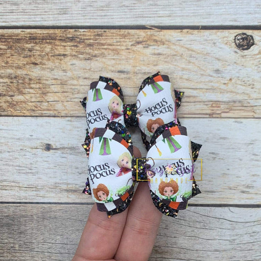 Rory Gail Handmade Bows Wicked Sisters 2.5 inch Phoebe Piggies