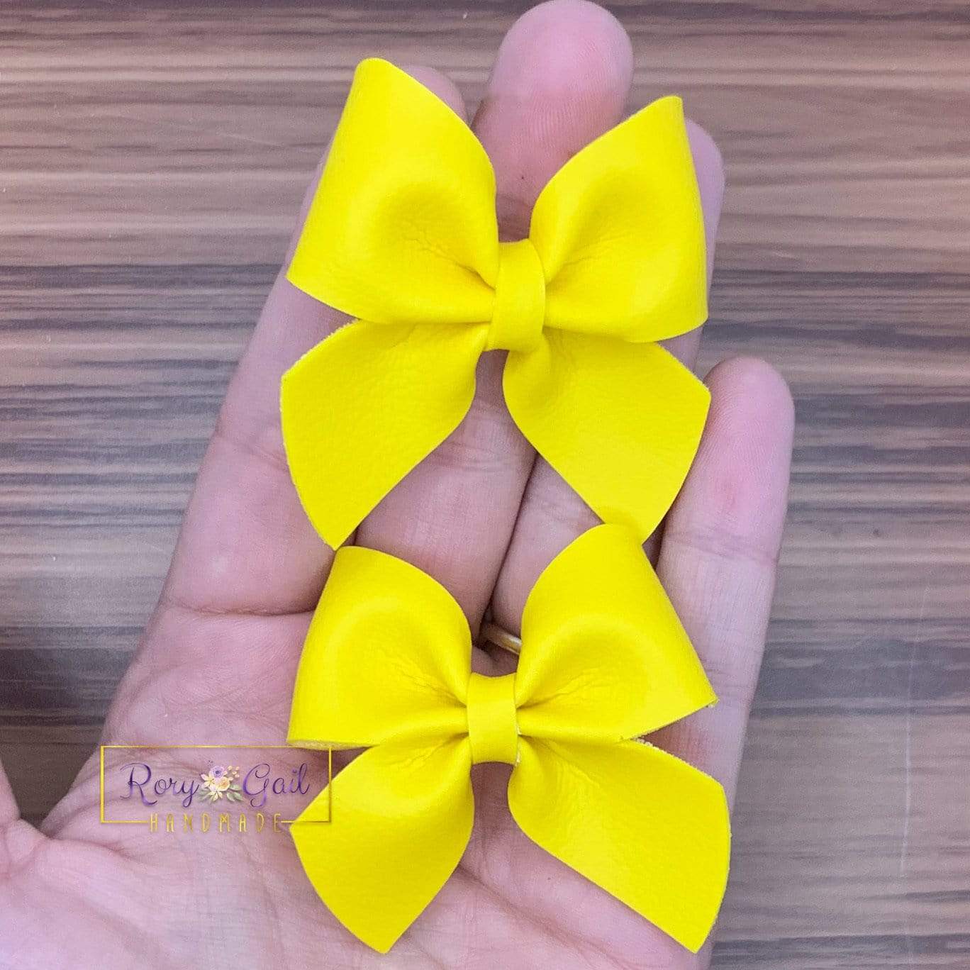Rory Gail Handmade Bows Yellow 2 inch Sailor Piggies
