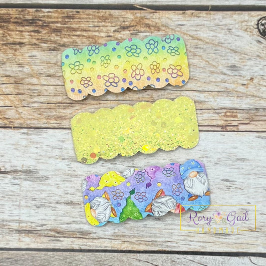 Rory Gail Handmade Colorful Easter Gnomes 2” Snap Clip Set