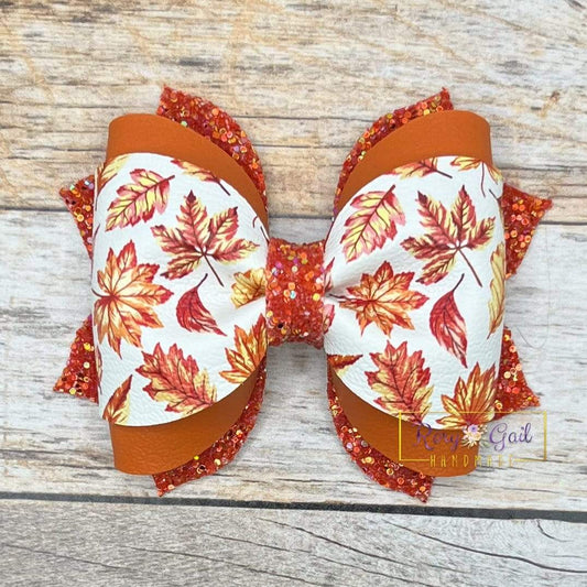 Rory Gail Handmade Falling Leaves 3.5” Phoebe Bow