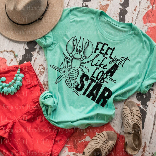 Rory Gail Handmade Feel Just Like A Lob-Star Adult Tee
