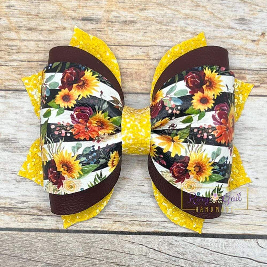Rory Gail Handmade Hallow Eve Florals 3.5” Phoebe Bow