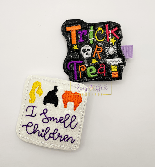 Rory Gail Handmade Halloween Feltie Clips