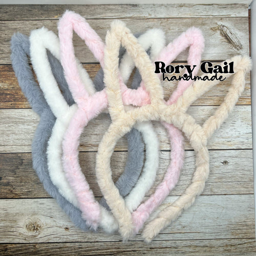 Rory Gail Handmade Headband Fuzzy Bunny Headband