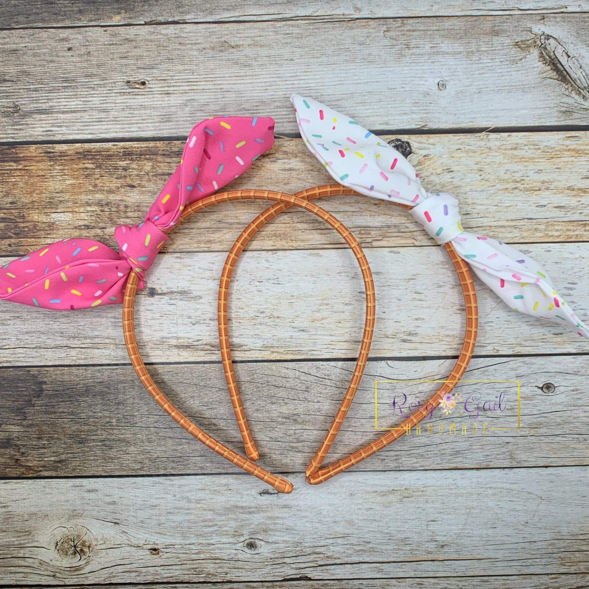 Rory Gail Handmade Headband Ice Cream Knotted Bow Headbands