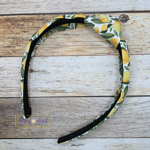 Rory Gail Handmade Headband Lemon Drops Top Knot Headband