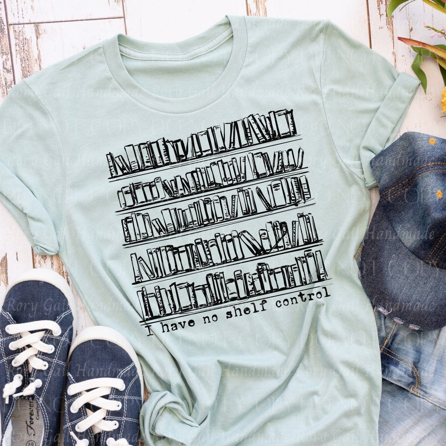 Rory Gail Handmade I Have No Shelf Control Adult Tee