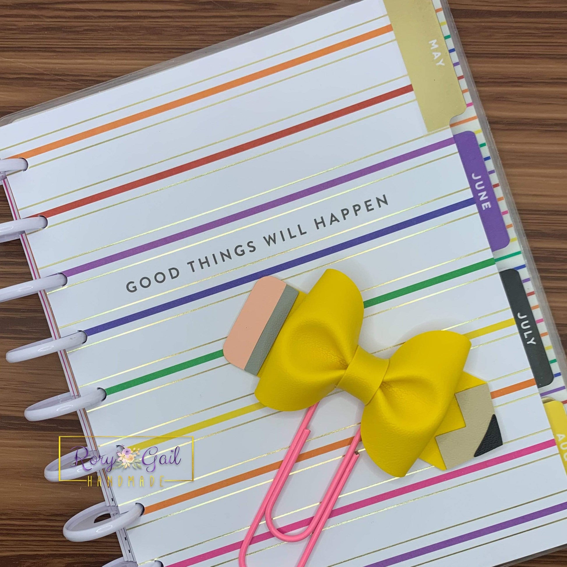 Rory Gail Handmade Paperclips Pencil Bow Paperclip
