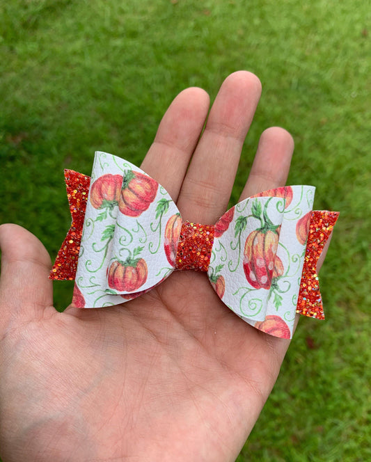 Rory Gail Handmade Pumpkin Patch 4” Isla Bow