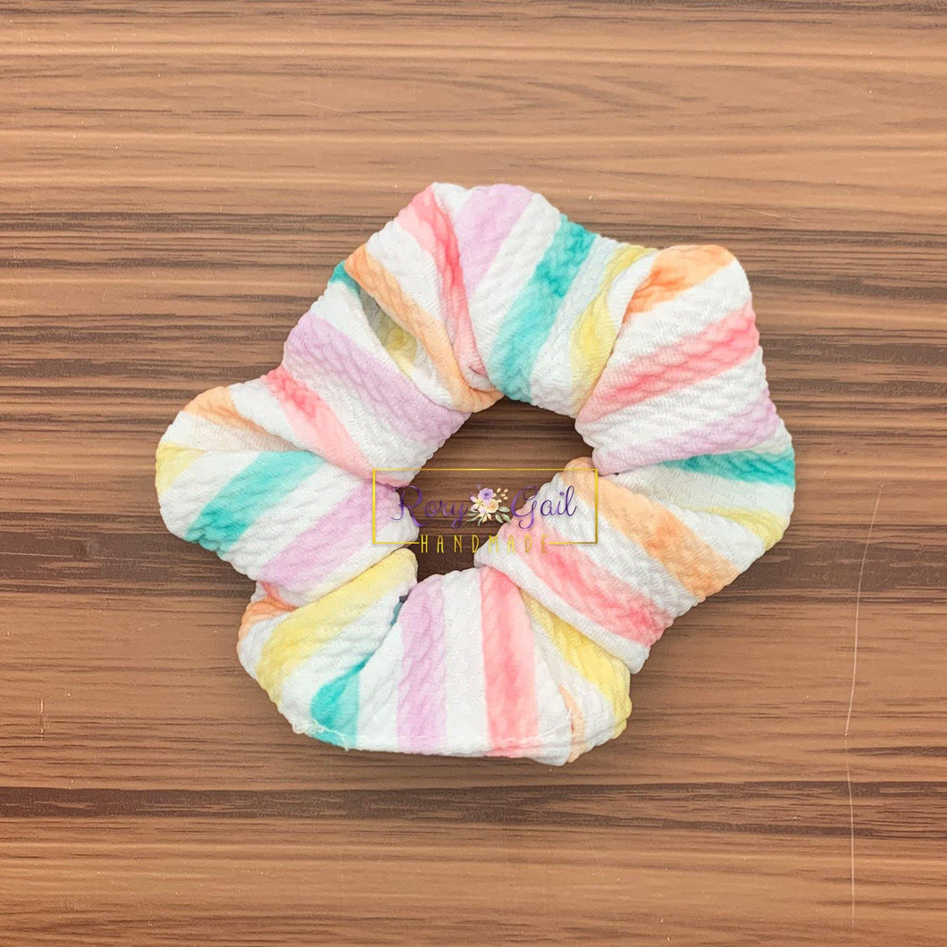 Rory Gail Handmade Scrunchies Pastel Stripes Scrunchie