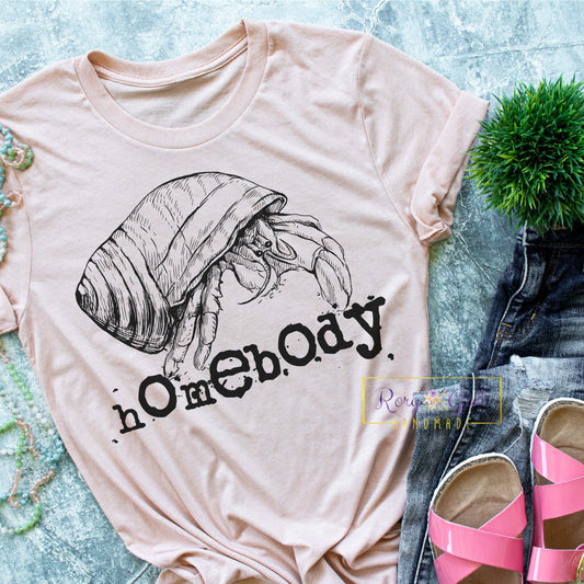 Rory Gail Handmade Shirt Hermit Homebody Adult Tee